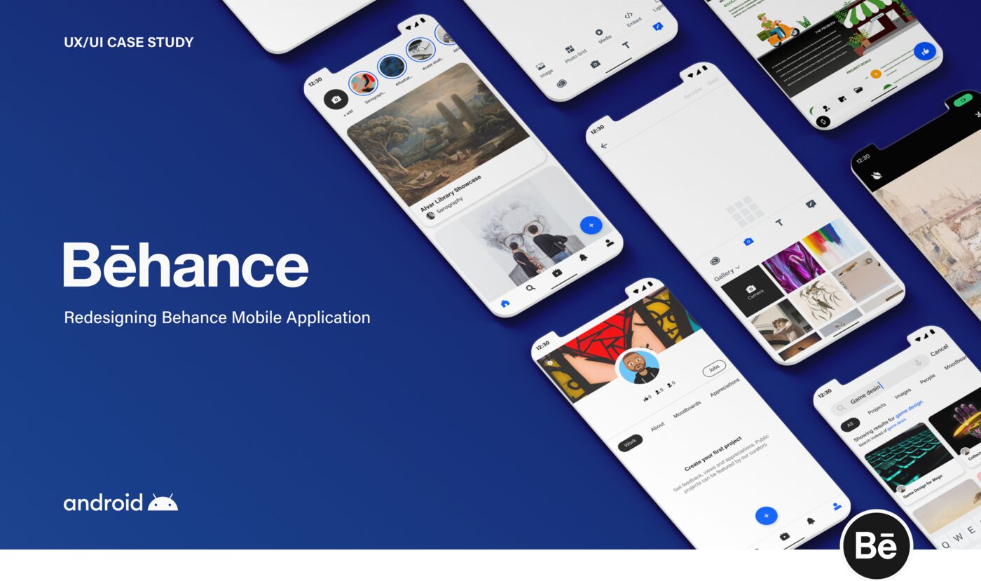 Behance mobile app redesign case study